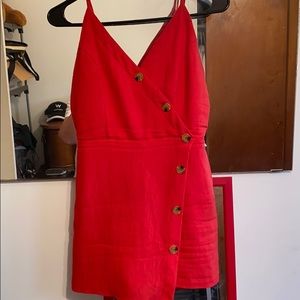 Red romper worn a few times